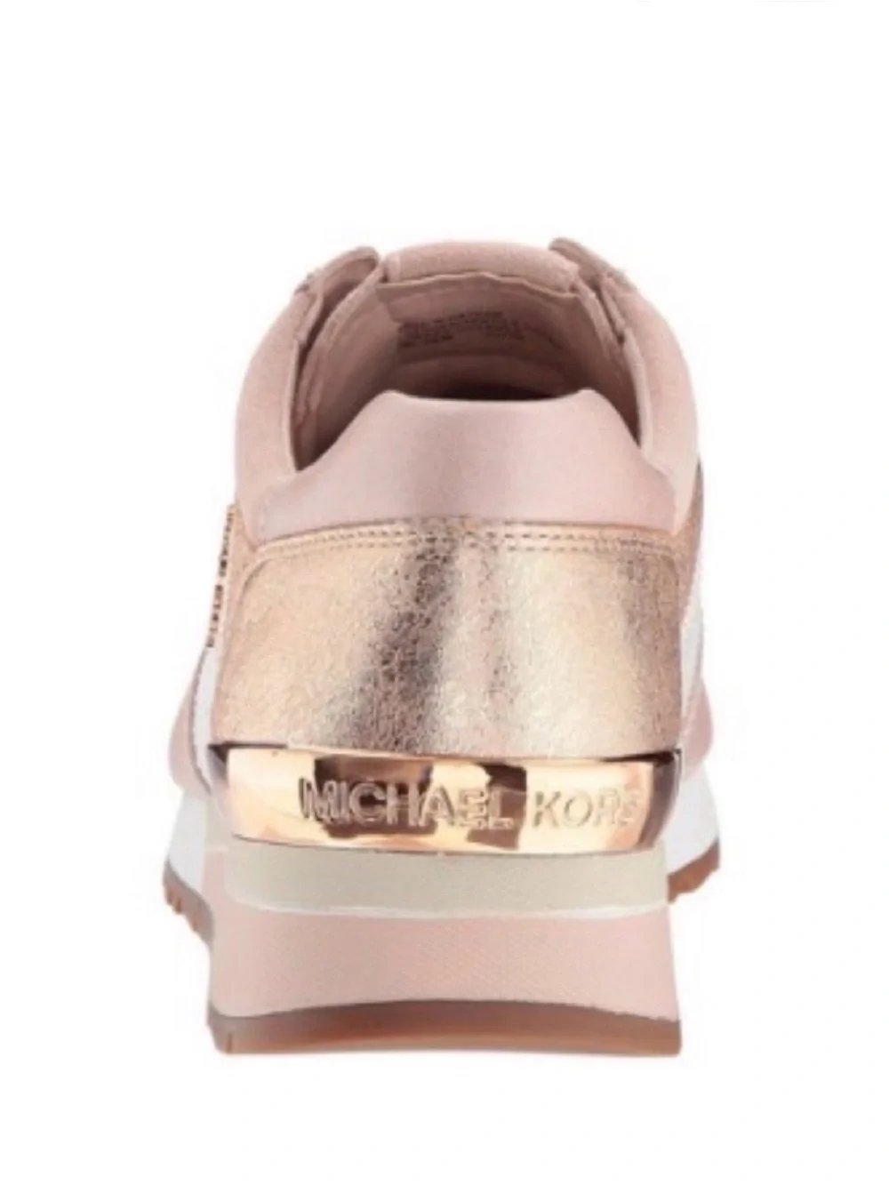 Michael Kors Blush Pink & Rose Gold Mesh Sneakers